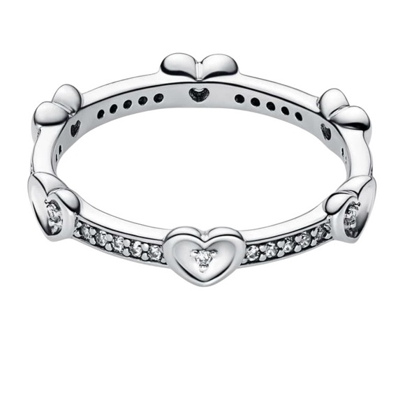 Pandora Jewelry - Pandora Radiant Hearts Ring Sterling Silver Sparkling Pave Love